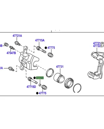 Toyota Prius 2009-2015 BUSH CYLINDER SLIDE NO.1