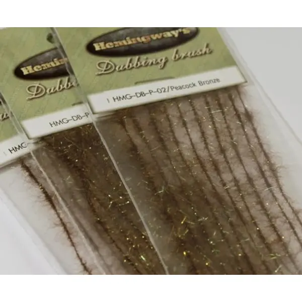 Hemingway's Peacock Dubbing Brushes