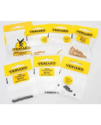 VENIARD – SLOTTED TUNGSTEN BEADS FOR FLY TYING – VARIOUS SIZES & COLOURS